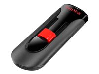 SanDisk Cruzer Glide - USB-Flash-Laufwerk - 32 GB - USB 2.0 - Schwarz, Rot