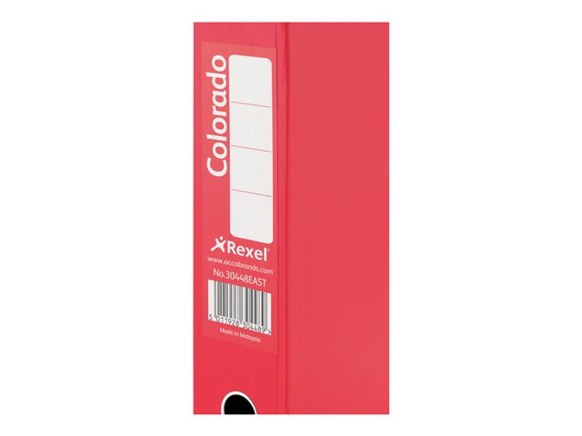 Rexel Colorado - box file - for A4 - red (pack of 5) - 30448EAST ...