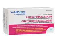 Wellness by London Drugs Allergy Formula Caplets Regular Strength - 60s