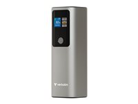 Verbatim Charge 'n' Go Trådløs power bank 27000mAh 65Watt 1xUSB-C Grå