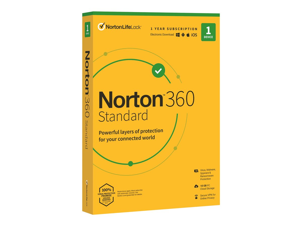 NORTON 360 STANDARD 10GB 1US 1DE CZ 12M