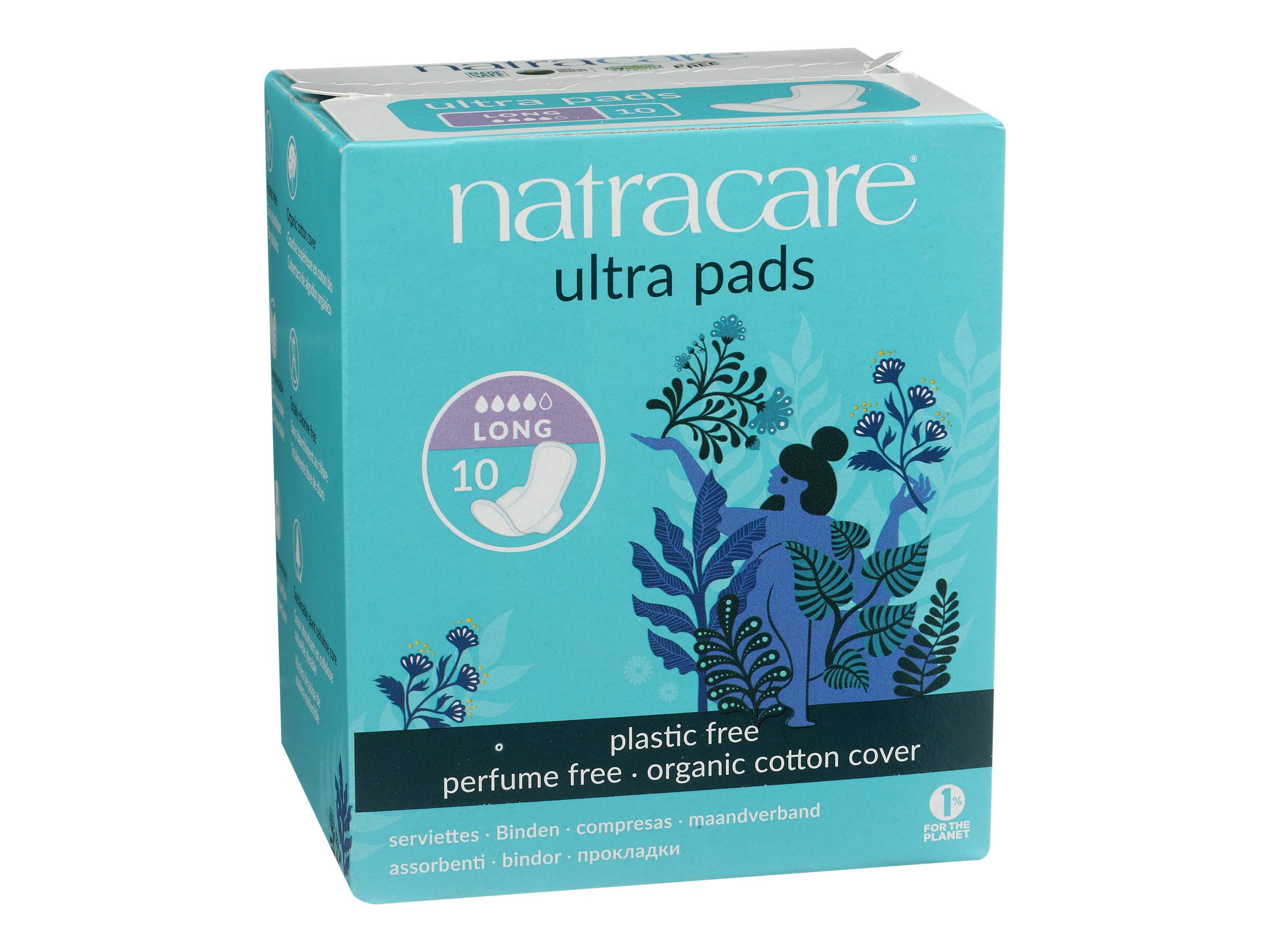 Natracare Natural Ultra Pads with Wings - Long - 10 pack