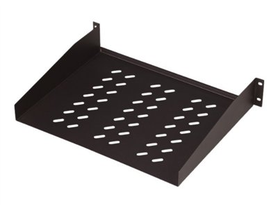 DIGITUS Fachboden 2HE 88x482x552mm bis 25KG schwarz Fachboden für 19