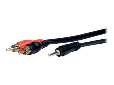 Comprehensive Standard Audio cable stereo mini jack male to RCA male 6 ft shielded 