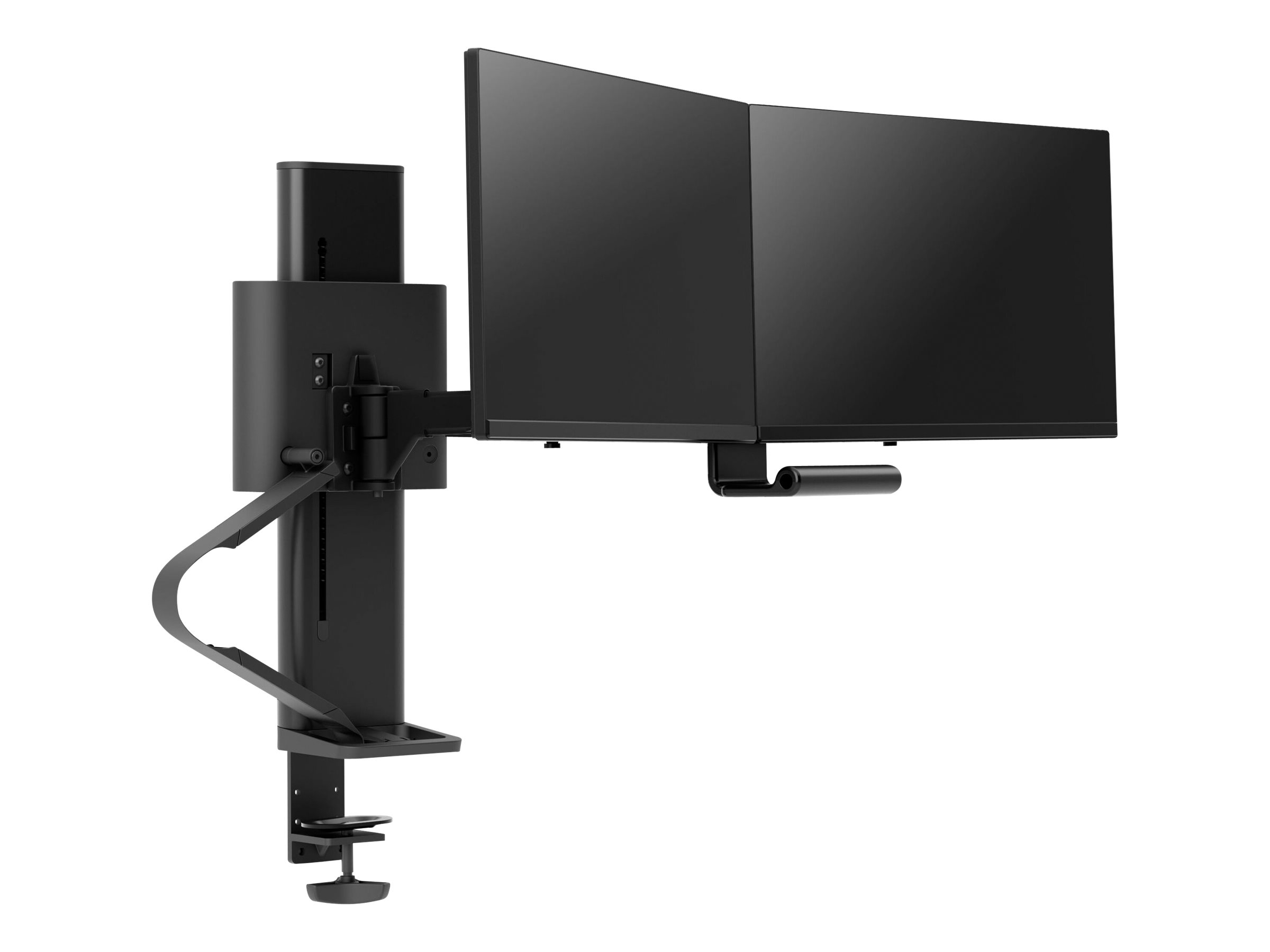 An image of Ergotron TRACE mounting kit - Constant Force Technology - for 2 LCD displays - matte black