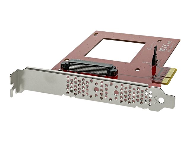Image of StarTech.com U.2 to PCIe Adapter - x4 PCIe - For 2.5" U.2 NVMe SSD - SFF-8639 PCIe Adapter - U.2 SSD - PCIe SSD - U.2 drive (PEX4SFF8639) - interface adapter - Ultra M.2 Card - PCIe 3.0 x4