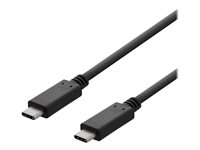 DELTACO USB 2.0 USB Type-C kabel 2m Sort