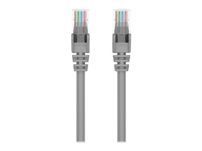 Belkin 25ft CAT6 Ethernet Patch Cable Snagless, RJ45, M/M, Gray