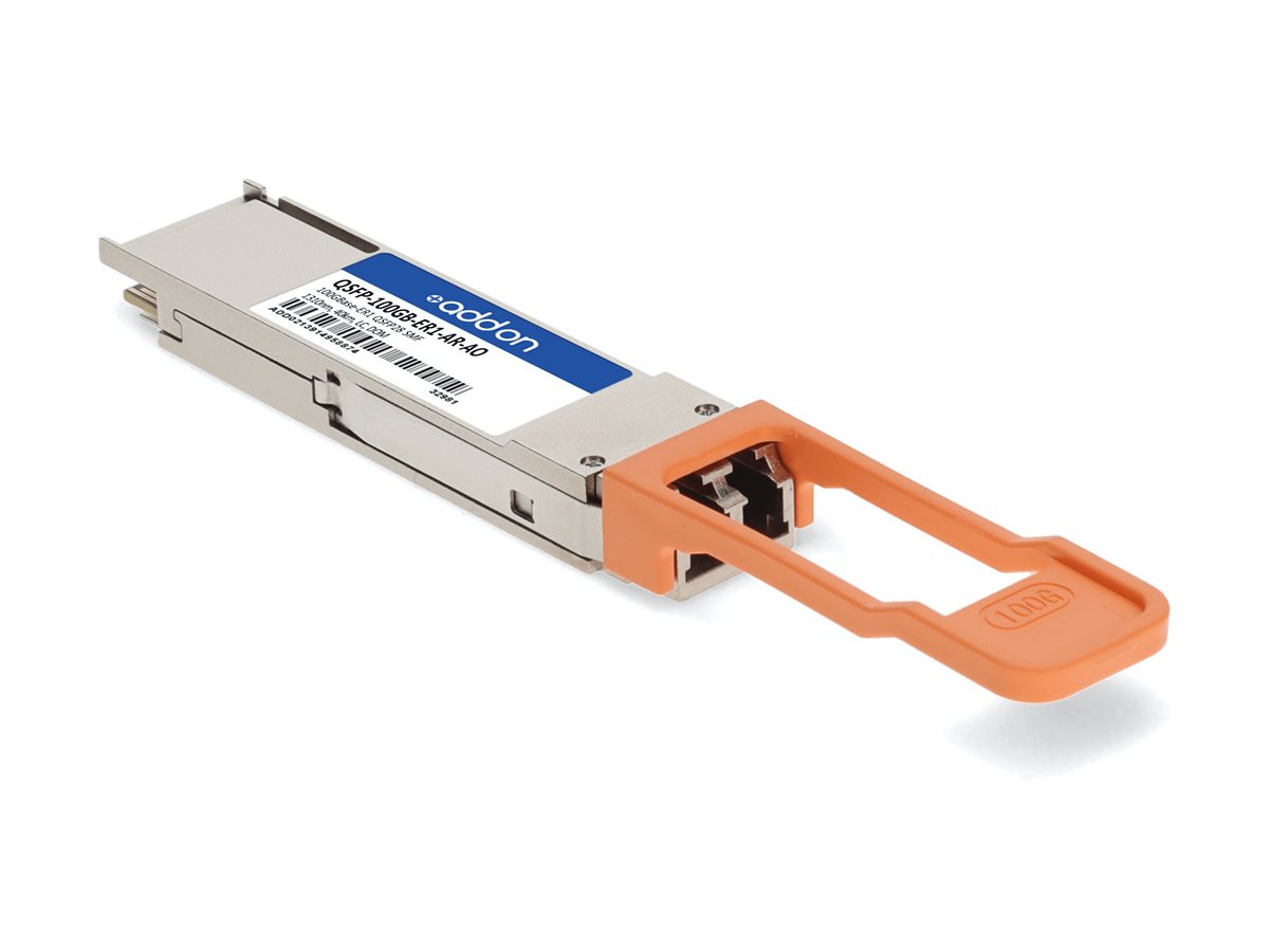 AddOn - QSFP28 transceiver module (equivalent to: Arista Networks QSFP-100GB-ER1-AR)
