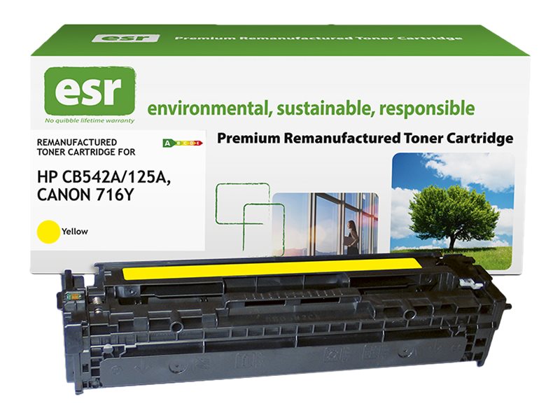 ESR Toner cartridge compatible with HP CB542A/CE322A/CF212A/Canon 1977B002 yellow remanufactured 1.400 pages