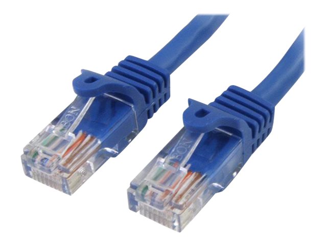 StarTech.com 25 ft Cat5e Patch Cable with Snagless RJ45 Connectors - Blue - Cat 5e Ethernet Patch Cable - 25ft UTP Cat5e Patch Cord