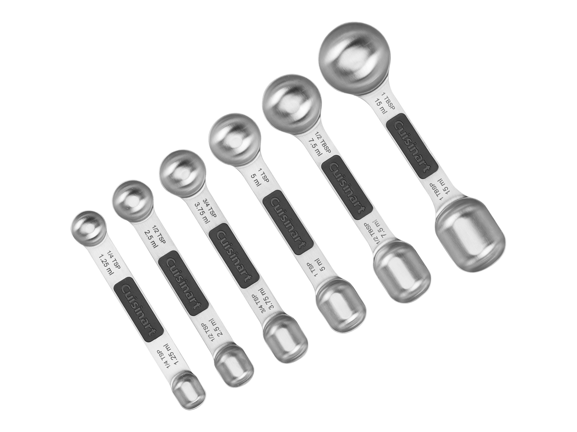 Cuisinart Magnetic Measuring Spoon Set - Black/Silver - 6 piece