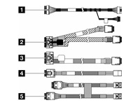 Lenovo - Kit de câbles de stockage - pour 10 x 2,5