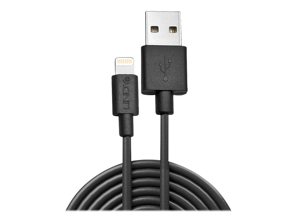 LINDY 3m USB to Lightning Cable black