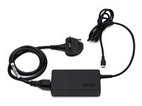 Acer Power Adaptor 65W, Type C, UK power cord – Acer