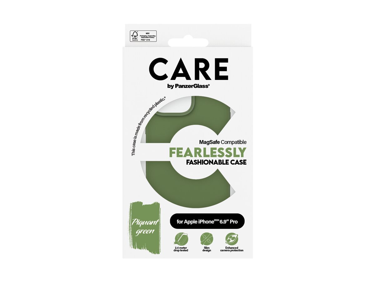 PanzerGlass CARE Apple iPhone 16 Pro Max MagSafe Fearlessly zelený – foto 3