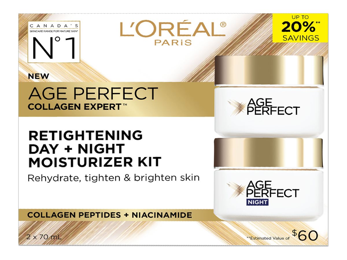 Loréal Paris Age Perfect Collagen Expert Retightening Day Night Moisturizer Kit 6497