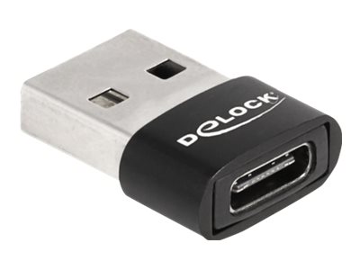 DELOCK USB 2.0 Adapter USB Typ-A St > USB Type-C Bu schwarz