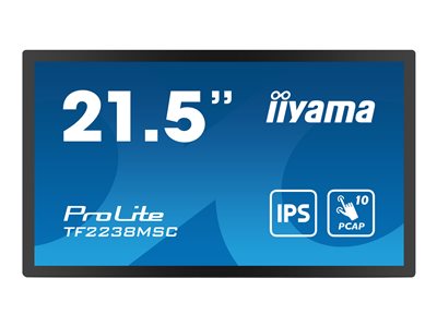 IIYAMA 54.5cm (21,5) TF2238MSC-B1 16:9 M-Touch HDMI+DP+USB retail - TF2238MSC-B1