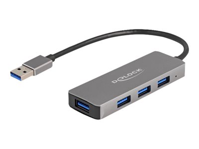 DELOCK 4 Port USB 3.2 Gen 1 Hub mit USB Typ-A Anschluss - 63171