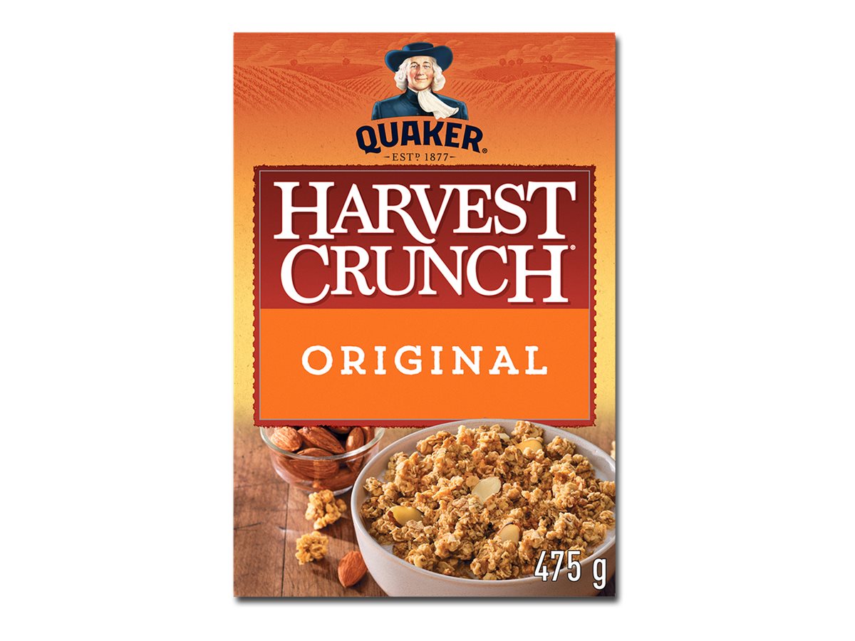 Quaker Harvest Crunch Granola Cereal - Original - 475G