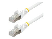 StarTech.com 1.5m CAT6a  Cable - White - Low Smoke Zero Halogen (LSZH) - 10GbE 500MHz 100W ++ Snagless RJ-45 w/Strain Reliefs S/FTP Network Patch Cord CAT 6a S/FTP 1.5m Patchkabel Hvid