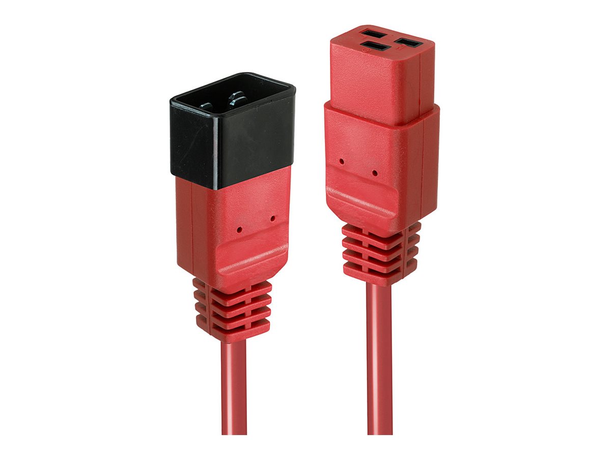 LINDY 2m IEC C19 to C20 Cable Red