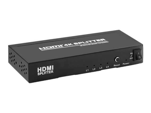Rozdzielacz aktywny Qoltec Splitter HDMI 1x4 v.1.4