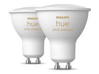 Philips Hue White ambiance LED-spot lyspære 4.3W G 350lumen 2200-6500K Varmt til køligt hvidt lys