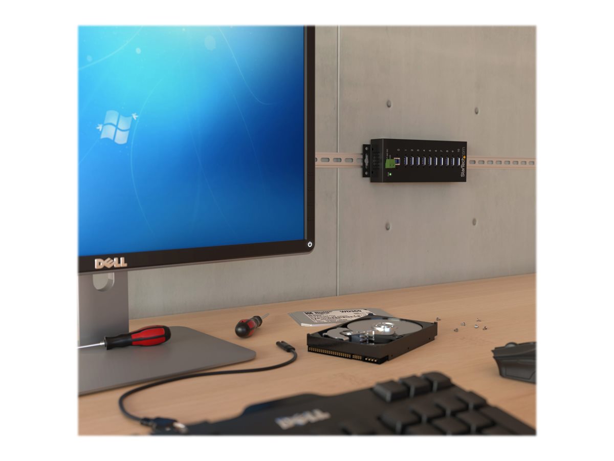 STARTECH 10 Port Industrial USB 3.0 Hub - Metal – foto 5