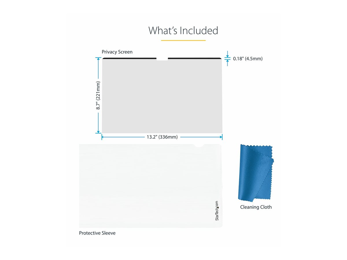 StarTech.com 15-inch MacBook Air 2023 Laptop Privacy Screen, Removable and Reversible Anti-Glare Privacy Filter, Magnetic Laptop Screen Protector with +/- 30 Deg. Viewing Angle - 51% Blue Light Reduction (15MAM-PRIVACY-SCREEN) - filtr pro zvýšení soukromí k notebooku – foto 7
