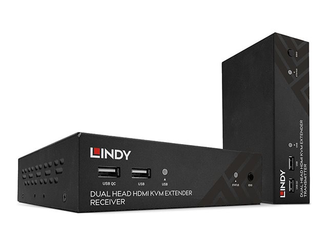 Kit Extender KVM HDBaseT Cat.6 HDMI Dual Head USB, IR & RS232, 100m