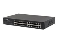 Intellinet 24-Port   , 24 x  Mbit/s RJ4 s, IEEE 802.3az (Energy Efficient ), Desktop, 19' Rackmount, Metal (Euro 2-pin plug) Switch 24-porte Gigabit