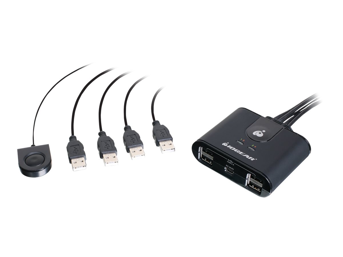 IOGEAR 4x4 USB 2.0 Peripheral Sharing Switch GUS404