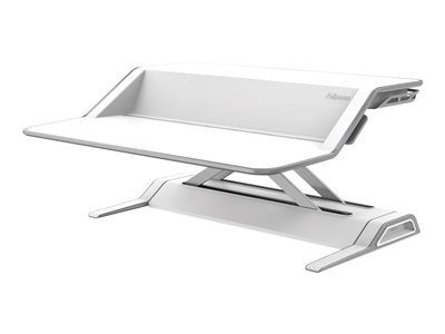 Fellowes Lotus Sit-Stand Workstation - Stand - Waterfall - for LCD display / PC equipment - steel - white