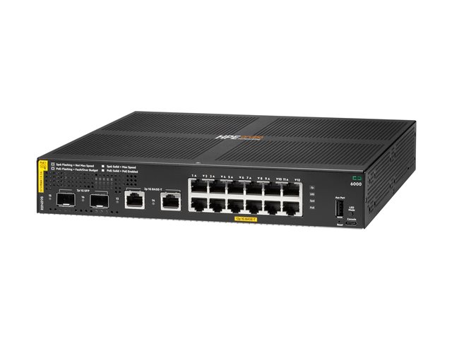 HPE Aruba Networking CX 6000 12p 10M/100M/1G Class