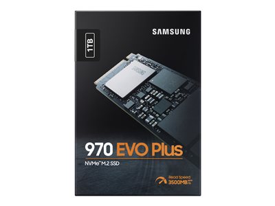 Samsung 970 EVO Plus MZ-V7S1T0BW - SSD - krypteret - 1 TB - intern - M.2 2280 PCIe x4 (NVMe) - buffer: 1 256-bit AES - TCG Opal Encryption (MZ-V7S1T0BW) | Atea eShop | Erhverv