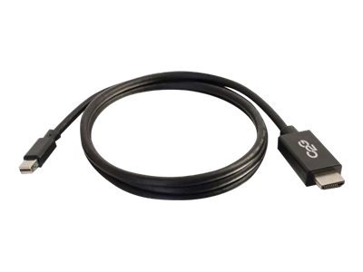 C2G 6ft Mini DisplayPort to HDMI Adapter Cable - Mini DP Male to HDMI Female - Black - kabel video adaptéru - Mini DisplayPort do HDMI - kompatibilní s TAA - 2 m – foto 2