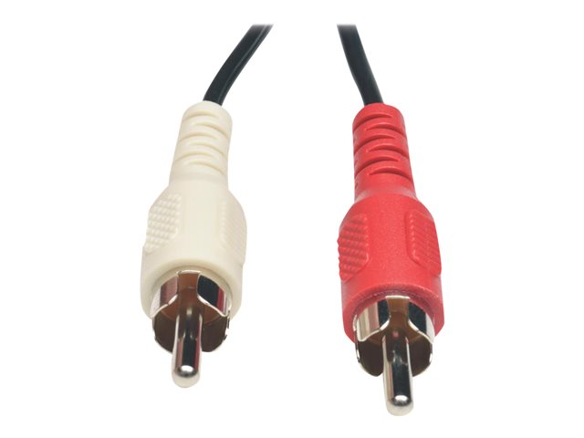 Tripp Lite 6in Mini Stereo to 2 RCA Audio Y Splitter Cable 3.5mm 2xM/F 6