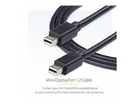 StarTech.com Câble Mini DisplayPort de 1.8m - Vidéo Ultra HD 4K x 2K - Câble Mini DisplayPort 1.2 - Câble Mini DP à Mini DP pour Moniteur - Le câble mDP Fonctionne avec les Ports Thunderbolt 2 - M/M