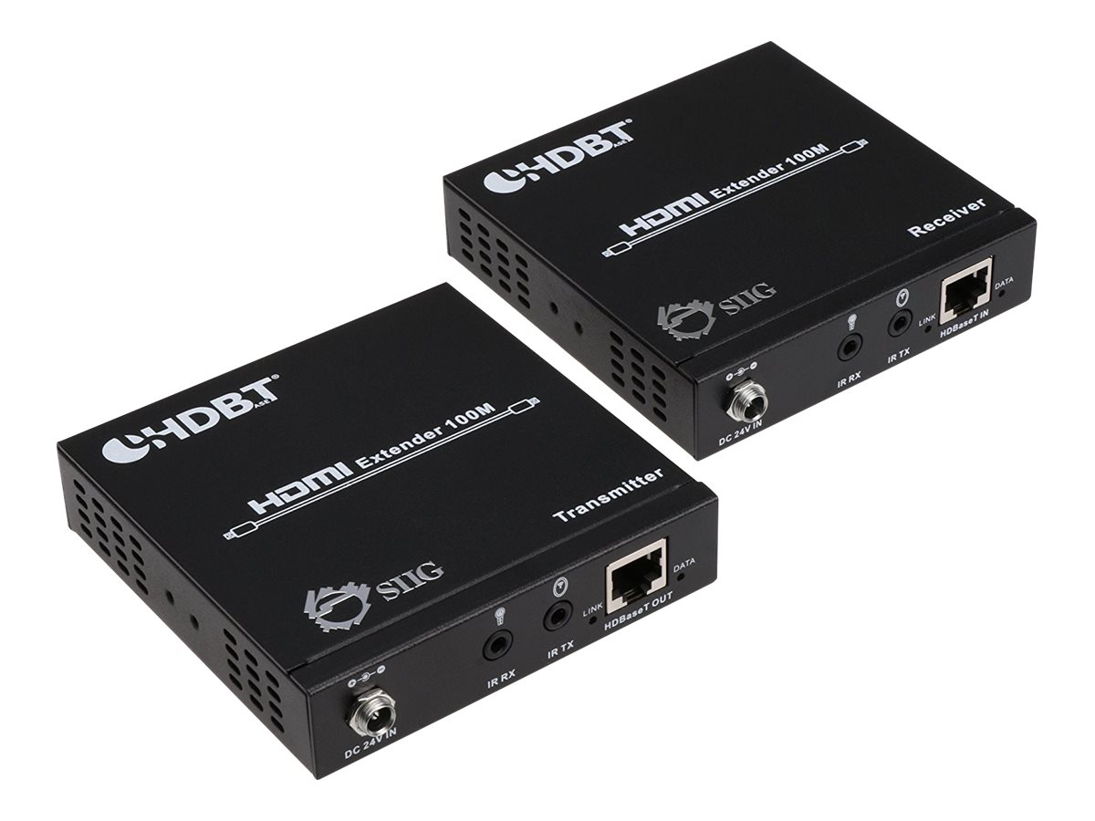 SIIG HDMI HDBaseT Extender with IR/RS-232 Control and PoC