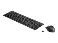 HP Wireless Rechargeable 950MK - Keyboard and mouse set - wireless - 2.4 GHz - US - key switch: Scissor-Key - Smart Buy