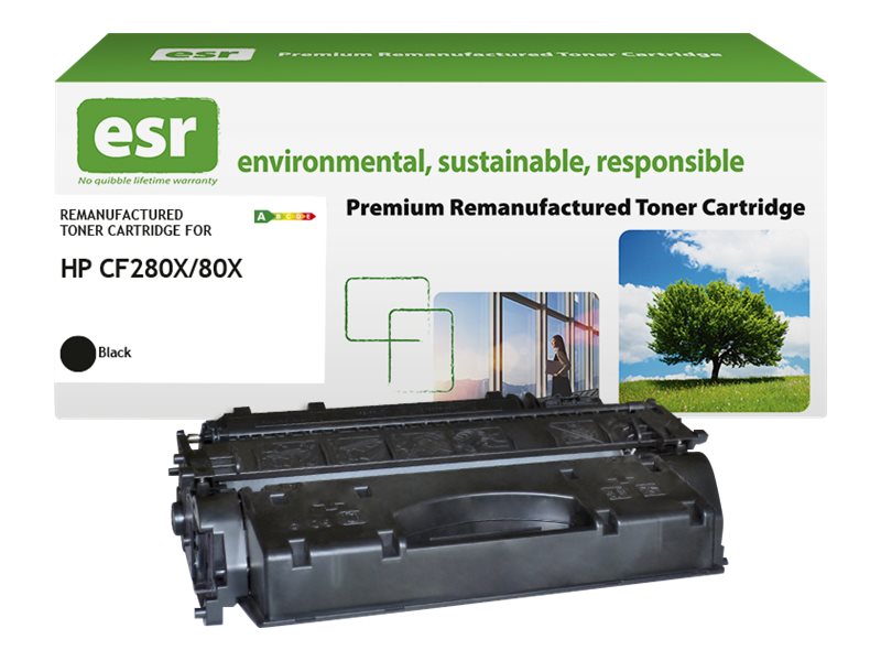 ESR Toner cartridge compatible with HP CF280X black High Capacity remanufactured 6.900 pages
