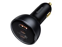 Baseus Bilstrømsadapter 160Wh 1xUSB-A 2.0 2xUSB-C