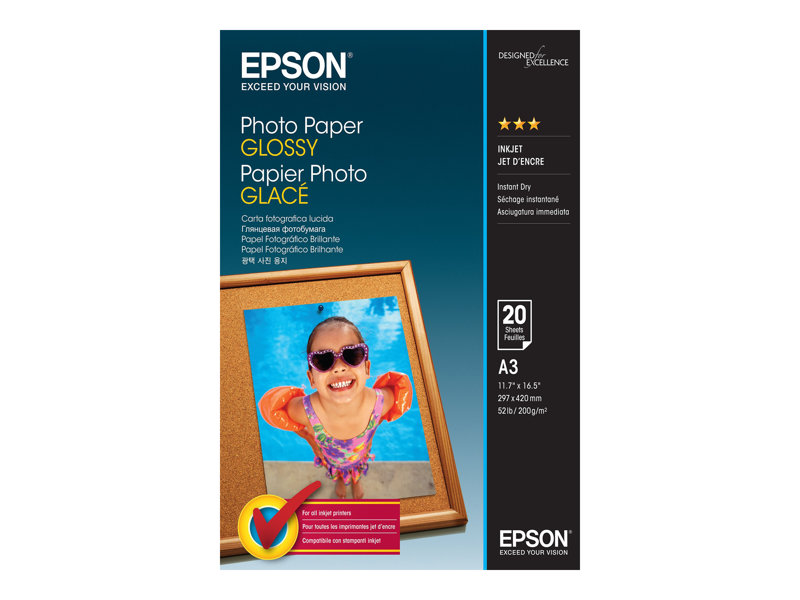 EPSON Papier Photo Glace 200g A
