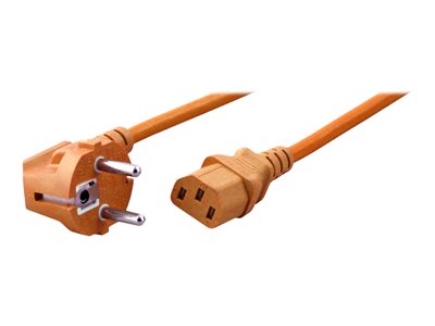 EFB Netzkabel auf C13 90Grad 1,8m orange Kabel & Adapter