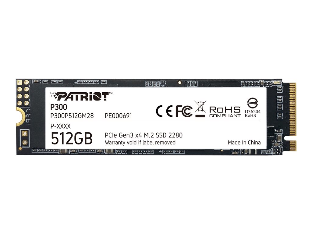 Dysk SSD Patriot P300 512GB M.2 2280 PCIe NVMe (1700/1200 MB/s)