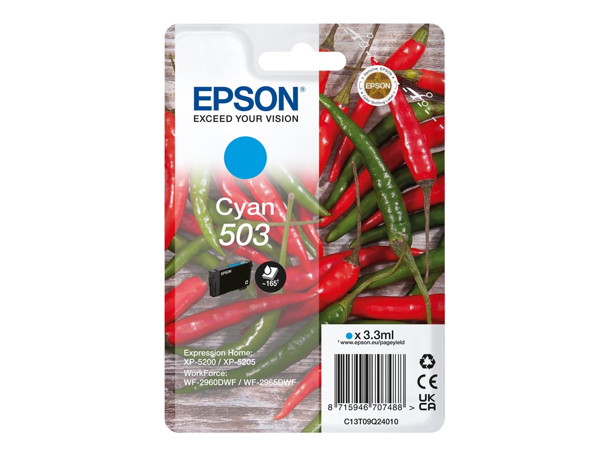 Epson 503 Singlepack - azurová - originální - inkoustová cartridge – foto 3