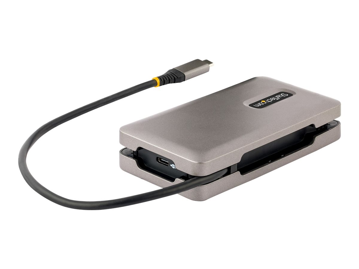 StarTech.com Adaptador Multipuertos USB-C - USB Tipo C a HDMI 2.0 4K a 60Hz  - Hub Ladrón USB de 2 Puertos de 10Gbps - con PD