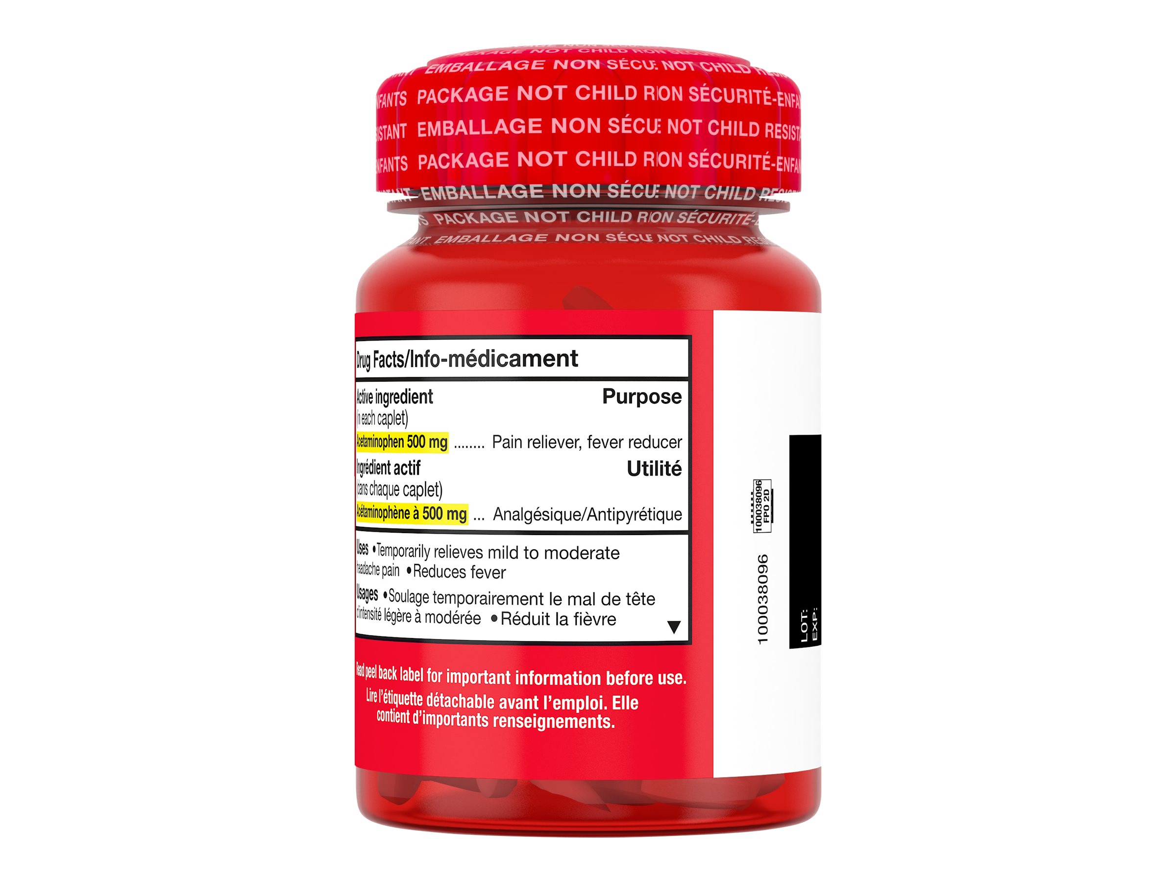 Tylenol* Extra Strength - 500mg/150s